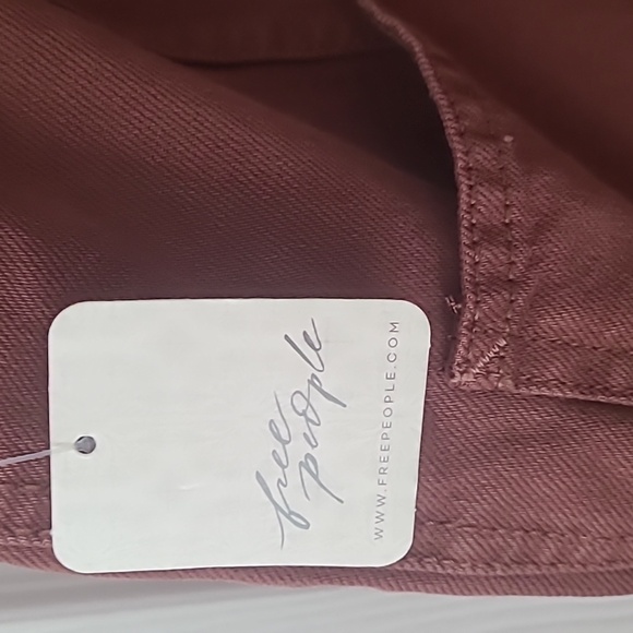 FREE PEOPLE ( WE THE PEOPLE) BROWN OVERALLS SIZE XL WIDE LEG - Picture 9 of 12